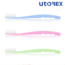 유토렉스 플러스 이중 미세모 성인 치과용 왕모 대왕 칫솔 3개입, 1개입, 3개
