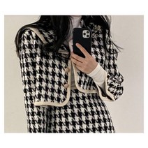 니트 스커트 바지 투피스 세트 의상 세련된 여성 선원 칼라 자른 코펫 바디콘 미니 정장 오피스