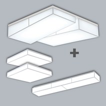 DZKOREA 차밍솔 아트솔건반 LED조명세트 20평대 거실4등+방등2개+주방등 LED거실등세트