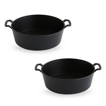 푸코 플레이트 무광 다용도볼 2p set 샐러드볼 파스타볼 접시 그릇, 블랙