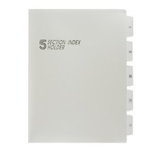 A4 5칸 인덱스 반투명 서류 문서 포켓 화일 엘파일 클리어 중학교 유인물 L 엘자 파일 홀더 L자 정리 보관 섹션 케이스