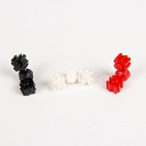 관절디폼블럭 (미니블럭/디폼블럭) 10mm - 3색 (약 100세트 /중량 약 110g), 검정