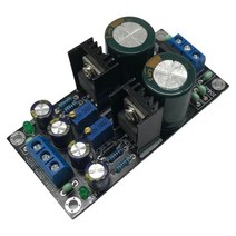 GHSHOP 전압 조정기 보드 LM317 LM337 DC10-24V 조립된 이중 채널 DC-DC 변환기 볼트 전원 공급 장치 모듈 벅 부스트, 80x40x30mm(3.15x1.57x1.18인치), 파란색, 복합재료