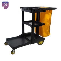 카트 청소 수레 클리닝 청소용 슬림짐 운반구, [블랙커버]다용도청소차D-11C