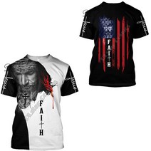 예수님 그리스도 PLstar Cosmos Christian olic Jesus R Streetwear 3DPrint Summer Casual Funny T-shirts, 13 T-shirts_06 XXL