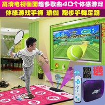가정용 펌프 게임 DDR 전체 댄스 라인 무선 핸드 댄스 댄스 담요 단일 컴퓨터 이중 사용 농축 홈 체성 감각 댄스 머신, 무선 호스트 + 무선 체성 감각 핸들 TV 컴퓨터