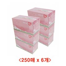(디앤티) 각티슈 홍보용 판촉물 곽휴지 250매x6개