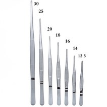 스테인레스 스틸 족집게 430 정밀 CR 안티 요오드 긴 12.5cm-30cm 스트레이트 헤드 팔꿈치 두꺼운 의료 도, a, 18cm