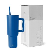 Simple Modern 40 oz Tumbler with Handle and Straw Lid | Insulated Cup Reusable Stainless Steel Water, -Twilight