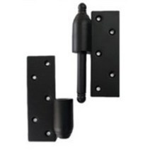 한옥문 좌측 30x77x16mm 블랙 돌출경첩 장식 기와집