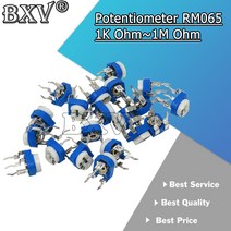 가변 저항50PCS RM065 100 200 500 1K 2K 5K 1M 옴 Trimpot 트리머 전위차계 가변 저항, 04 2 천개 옴
