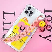 갤럭시A 카드수납 디자인 체인스트랩 ( 체인줄하나더+1) 파스텔 폰스트랩/자체제작