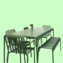 야장 테이블 옥상 테라스 야외 루프탑 스텐 세트 감성, 04. 벤치 120x35x45CM