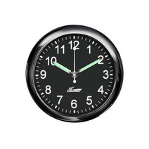 차량용시계 자동차 시계 43MM 자동차 장식품 고급 야광 시간표 스틱 타입 전자 시계 크리에이티브 쿼츠, 01 은, 1개