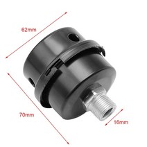 소형콤프레샤 필터 저소음 에어컴프레셔 공기 압축기 부품 금속 공기 압축기 흡입 소음 머플러 소음기 스레드, 푸른