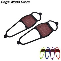 등산용아이젠 낚시 아이젠 new silcone anti-slip shoe boot grips ice cleats 스파이크 스노우 그리퍼 non-slip crampons ice, 없음