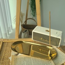 셀티풀케어 인센스홀더 인센스스틱 향피우기 인센스스틱홀더 인센스받침대 인센스 향꽂이 INCENSE, 골드 인센스홀더+받침대