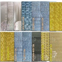 로코코네일씰 명품스티커 로코코 네일스티커 로코코데칼 네일씰, 블랙/1038, 1개