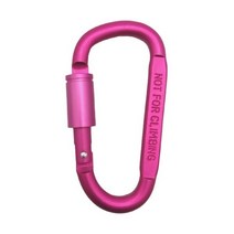 카라반 캠핑카 수납 선반 정리 부속 부품 액세서리 D 타입 후크 카라비너 알루미늄 너트 스프링 백팩 키 하이킹 캠프 야외 등반 장비, 12.pink - 4 Pcs