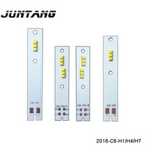 캠핑카 꾸미기 악세사리 2pcs 자동차 헤드 라이트 램프 비즈 led 화이트 c6 h1h4h7 구리 회로 기판 패치 2016 램프 비즈 9w-30w 자동 램프 액세서리, c6 h7 15w