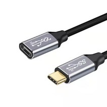 리코gr2 cctv 카메라 케이블USB C 연장 케이블 USB3.1 10Gbps PD100W 남성 여성 유형 코드 전화 노트북 닌, 01 straight_04 150cm