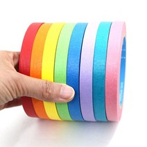 (8색묶음)무지개색 컬러마스킹테이프 20mm x8색(1세트), 빨.주.노.초.파.보.비취.핑크-8색