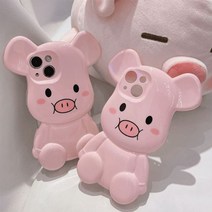 [바보사랑] 2퍼센트 큐티피그 유광스타일 아이폰 케이스 호환, 기종/색상:아이폰13프로/단일옵션, 상세 설명 참조