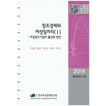 창조경제와 여성일자리(1):여성창조기업의 활성화 방안, 한국여성정책연구원, 최은경