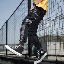 Streetwear Joggers 남성 봄 가을 패션 운동복 바지 캐주얼 슬림 발목 길이 여성