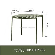 헤이 팔리사드 다이닝 라운지 벤치 테이블 캠핑 옥상 야외 테이블 인테리어 카페, 사각 탁자 100x100x75