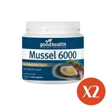 굿헬스 [고함량] GOOD HEALTH 뉴질랜드 초록홍합 푸른 6000MG 300캡슐, 2개