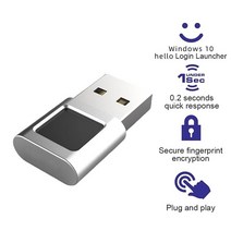usb 지문스캐너 지문인식기 출퇴근 USB 지문 인식 모듈 윈도우 8 10 11 헬로 노트북 PC용 생체 인식, 01 Mini USB