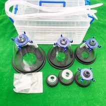 산소방 강아지 고양이 아크릴 산소발생기 애완 동물 호흡 마스크 개 위한 동물 마취 키트 새 뱀 쥐 산소 흡입 분무 클리닉 병원 용품, 상자를 가진 1set