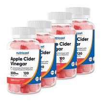 애플 사이다 비니거 500mg 120구미 4병, 단품, 4개