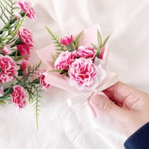 카네이션 미니 조화 꽃다발 납골당 봉안당 꾸미기, 2.미니카네이션(핑크)