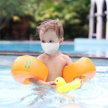 (2일내 빠른배송)숨쉬는 물놀이 수영장 워터파크 해수욕장 방수 마스크 헬스장 사우나 목욕탕 얇은 시원한 마스크, 화이트, 어린이 청소년용 미디움(M), 블랙 화이트(랜덤)