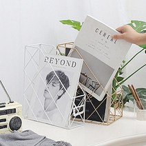 1단 2단 골드 블랙 화이트 책꽂이 인테리어 틈새 사무실 스탠드 / 이케아 스타일, 블랙 1단