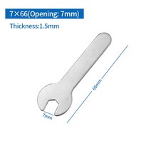 맨홀개폐기 1개 싱글 헤드 오픈 엔드 렌치 4-24mm 오프닝 초박형 소형 욕실 홀더 용, 7mm