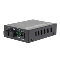 100Mbps 미디어 광섬유 변환기 트랜시버 HD 카메라용 4개의 X 포트, 95x70x26mm, 회색, 합금