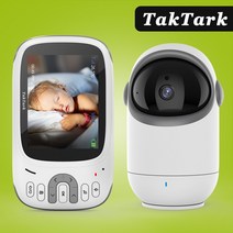 아기모니터 홈cctv 펫캠 팬 틸트 카메라가있는 인치 비디오 베이비 모니터 무선 보안 야간 온도 모니터링 인터콤 보모 베이비 시터, bm802-us