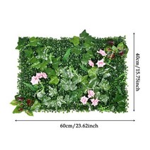 화단울타리 디자인 펜스 울타리 정원 인공 스크린 식물 개인 정보 보호 잔디 매트 뒷마당 홈 녹지 벽 패널 장식, CHINA, 40x60cm P