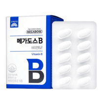 고려은단 메가도스B 고함량 비타민B 컴플렉스 60정 X 1개 (2개월분), 메가도스B 60정 x 1개, 쇼핑백 O (+0원)