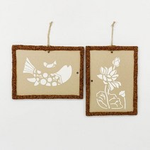 TD 판화 우드 스컬프쳐 액자 만들기(4인용), 스텐실 T11