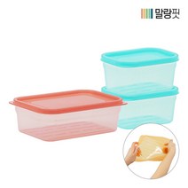 생활엔 [생활엔]말랑핏 차곡차곡 식재료 보관용기나 홀로 세트 2종 3P