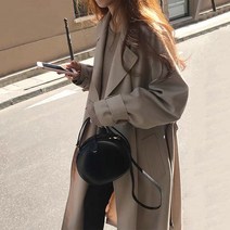 꽃소담 Winter Coat ZYZC4100 2021 년 신형 봄 가을 중 롱 코트 코트 여성 올해 유행하는 작은 키 폭발 코트 가을 옷