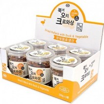 반려동물 강아지 간식 수제 육포 영양식 북어 오리 6개