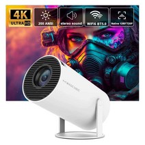 HY300 미니 빔 프로젝터 4K 200안시 미국형 유럽형, hy300 미국 플러그