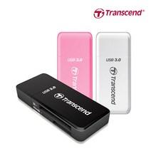 [트렌센드메모리카드1gb] 트랜센드 RDF5 USB3.0 메모리카드 리더기마이크로SD, 블랙