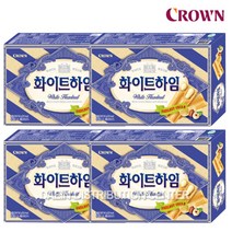 크라운제과 화이트하임 47gX4개 과자 간식 곽과자 비스켓 쿠키 크래커, 1개