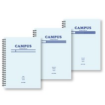 루틴 캠퍼스 시스템노트 3EA 스프링 코넬대학교노트 학용품 신학기 노트, BLANK(무선), VINTAGE BEIGE